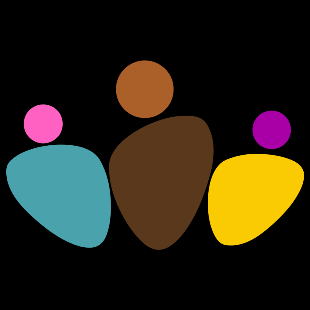 Wider Worte Logo colors on black background